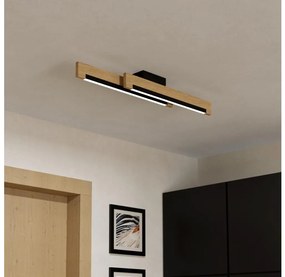 Eglo 901736-Plafoniera LED dimmerabile CAMACHO 2xLED/10W/230V nero/beige