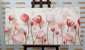 Stampa su tela – Tulipani rosa antico
