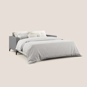 Kafka divano letto matrimoniale in morbido tessuto impermeabile T02 grigio