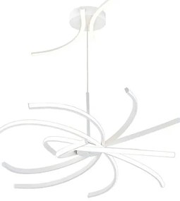 Lampadario LED design Anuk bianco Ø70cm, luce con 3 temperature di colore 7000 lumen