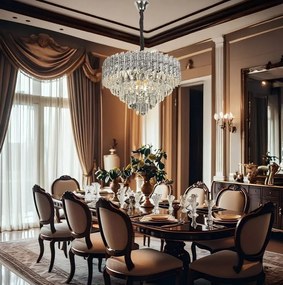 Lampada Cristal G055-CP 50cm CHROME