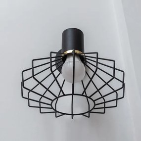 Applique SOLANO 1xE27/15W/230V nero/oro