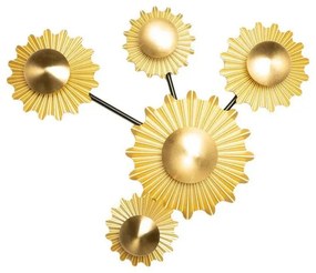 Senmia 5 Applique da Parete Gold - Lindby