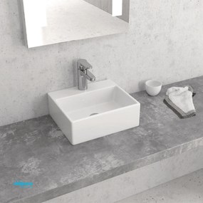 Lavabo D'Appoggio Da 33x29 Cm Finitura Bianco Lucido