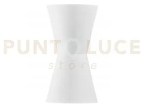 Applique a parete clepsydra bianca 2 luci attacco e14 16x8x30cm in ...