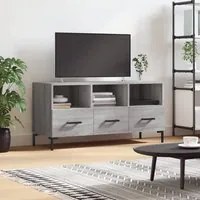 Mobile TV Grigio Sonoma 102x36x50 cm in Legno Multistratocod mxl 128791