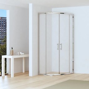 Box doccia 90x90cm semicircolare altezza ridotta 170 cm | CHIARA CURV-R - KAMALU