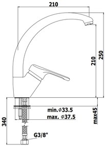 Paffoni nettuno nt181 miscelatore lavello monoforo con canna alta ad ombrello orientabile cromo