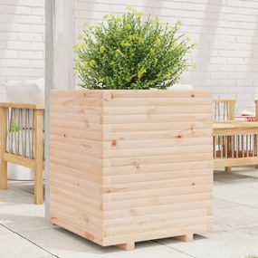 Fioriera Da Giardino 60x60x72 Cm İn Legno Massello Di Pino /