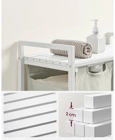 Cesto per la biancheria REX bianco