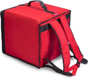Zaino Borsa Termica Porta Pizze da Asporto 10 Cartoni Safemi Fast 10 Rosso...