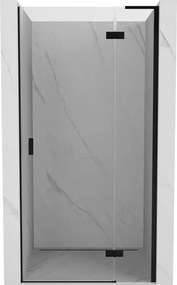 Mexen Mist-H L porta doccia a battente destra 100 cm, trasparente, nero - 8A5L-100-000-70-00-P