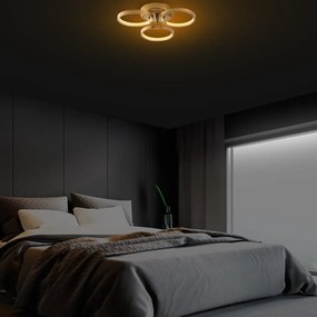 Plafoniera LED in oro ø 17 cm Halka - Opviq lights