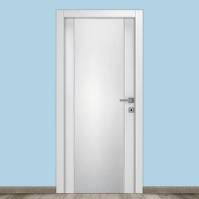Porta battente Kent Vetrata bianco L 90 x H 210 cm reversibile