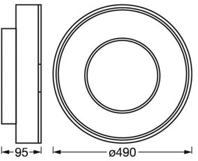 Ledvance- LED RGBW Plafoniera dimmerabile SMART+ CLARIA LED/32W/230V Wi-Fi