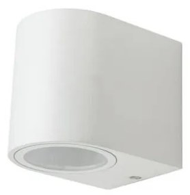 Applique Lampada Da Parete Circolare Attacco GU10 IP44 Carcassa Bianca Illuminazione Da Un Lato SKU-7540