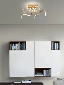 Plafoniera LED moderno Wendy, beige, luce naturale NOVECENTO