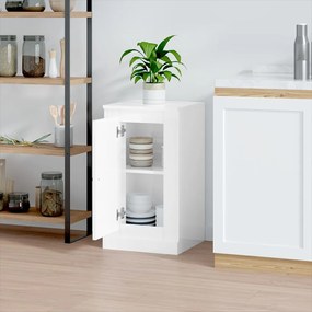 Credenza bianco lucido 37,5x35,5x67,5 cm in legno multistrato