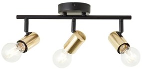 Brilliant - Faretto KERRY 3xE27/40W/230V nero/ottone