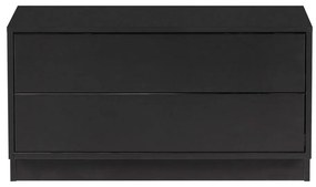 Tavolo TV modulare nero in legno di pino 75x40 cm Finca - WOOOD