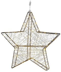 Decorazione LED stella argento 58 cm KURULA Beliani