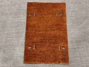Gabbeh Tappeto 60 x 90 Giallo (Iran) Annodato A Mano