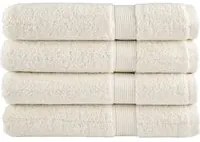 Asciugamani Premium 4 pz Crema 100x200 cm 600 g/m 100% Cotone 137486