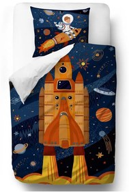 Biancheria da letto in cotone sateen Fox Adventure, 140 x 200 cm Space Adventure - Butter Kings