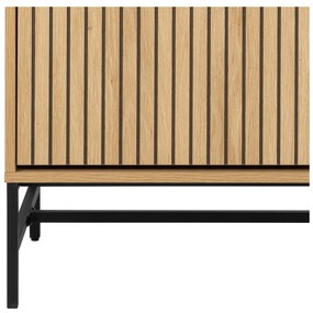 Scarpiera con ante in rovere colore naturale 99x140x35 cm Albany - Actona