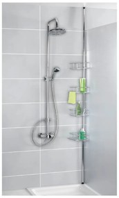Mensola telescopica angolare per bagno in acciaio inox in argento lucido Dolcedo - Wenko