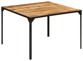Tavolo da Pranzo 110x110x76 cm in Legno Massello di Mango
