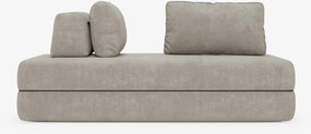 Rift divano letto matrimoniale 2 posti e 3 posti con schienali mobili - materasso alto 24 cm e memory foam in tessuto smacchiabile T31