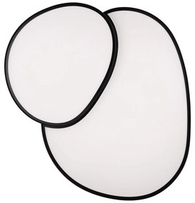 Plafoniera LED nera 63,5x77 cm Rise - Trio