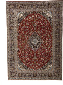 Kashan Tappeto persiano 420 x 300 Rosso (Iran) Annodato A Mano