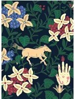 Coordonne Tapete Neo-Flowery - Navy