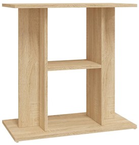 Supporto acquario 60x30x60cm in legno multistrato rovere sonoma