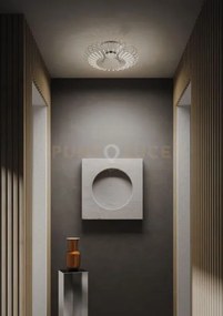 Filo lampada da soffitto diametro 80cm cipria opaco a led 3000k 50...