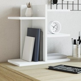 Organizer Da Scrivania Bianco 42x21,5x42 Cm Legno Multistrato /