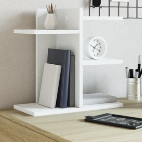 Organizer Da Scrivania Bianco 42x21,5x42 Cm Legno Multistrato /