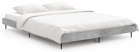 Giroletto grigio cemento 135x190 cm in legno multistrato