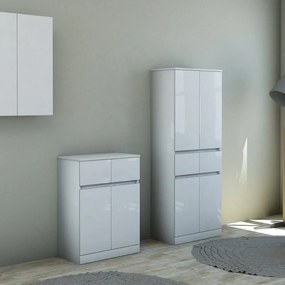 Pensile bagno Elise bianco in mdf BADEN HAUS, 2 ante apertura da destra e sinistra P 27 x L 60 x H 74 cm