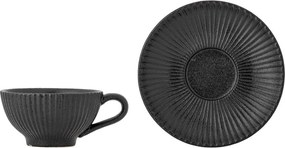 Tazzina per cappuccino nera in ceramica 200 ml Neri – Bloomingville