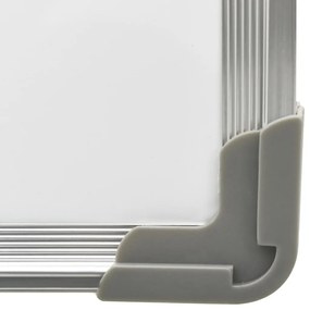 Lavagna Magnetica Bianca Cancellabile a Secco 70x50 cm Acciaio