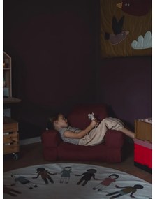 Poltrona relax per bambini nera e grigia Mini Hippo - Karup Design