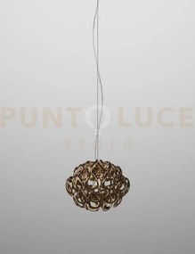 Giogali sospensione 35 cristallo bronzo e bronzo opaco 1 luce attac...