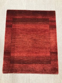 Loribaft Tappeto 100 x 120 Rosso (Iran) Annodato A Mano