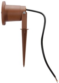 Faretto da Giardino con Picchetto GU10 - CORTEN Colore Corten