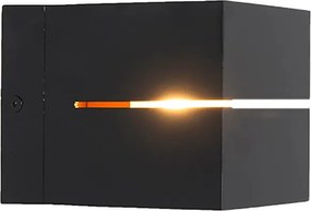 Lampada da parete intelligente nera con oro 9,7 cm Incl. WiFi G9 - Transfer Groove