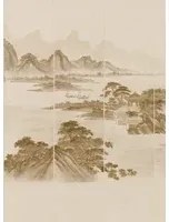 Jannelli & Volpi Carta da parati panoramica Kaisui - Sepia Panel 1