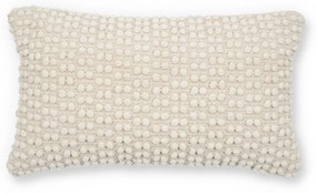 Kave Home - Fodera per cuscino Mascarell in cotone e polipropilene bianco 30 x 50 cm